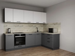 Кухонный гарнитур Меренга 2600*1600 (Стол. 26мм) в Ревде - revda.mebel24.online | фото 1