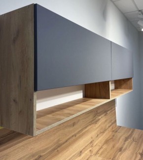 Кухонный гарнитур «Монако» 2.0 м Серия 2 МДФ с фрезеровкой (Дуб Золотой/Графит) в Ревде - revda.mebel24.online | фото 5