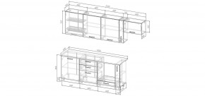 Кухонный гарнитур Ниагара 2550 (Стол. 26мм) в Ревде - revda.mebel24.online | фото 2