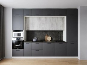 Кухонный гарнитур Санторини 3400 (Стол. 26мм) в Ревде - revda.mebel24.online | фото 1