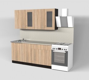 Кухонный гарнитур Симона демо 1700 (Венга/Дуб Сонома) в Ревде - revda.mebel24.online | фото 1