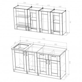 Кухонный гарнитур Симона демо 1700 (Венга/Дуб Сонома) в Ревде - revda.mebel24.online | фото 2