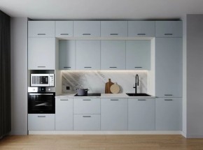 Кухонный гарнитур Смоки 3400 (Стол. 26мм) в Ревде - revda.mebel24.online | фото