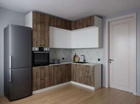 Кухонный гарнитур Старое Дерево 2200*1700 (Стол. 26мм) в Ревде - revda.mebel24.online | фото 1
