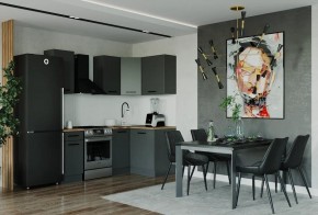 Кухонный гарнитур угловой Антрацит 2000х1200 (Стол. 38мм) в Ревде - revda.mebel24.online | фото