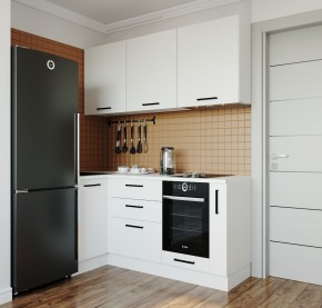 Кухонный гарнитур угловой Жемчуг 1000*1800 (Стол. 26мм) в Ревде - revda.mebel24.online | фото