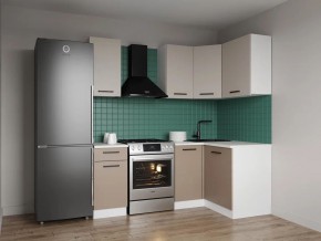 Кухонный гарнитур угловой Каппучино 2000*1200 (Стол. 26мм) в Ревде - revda.mebel24.online | фото
