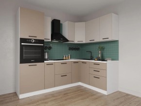 Кухонный гарнитур угловой Каппучино 2400*1600 (Стол. 26мм) в Ревде - revda.mebel24.online | фото 1