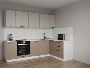 Кухонный гарнитур угловой Каппучино 2600*1600 (Стол. 26мм) в Ревде - revda.mebel24.online | фото 1