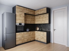 Кухонный гарнитур угловой Крафт 2200*1700 (Стол. 38мм) в Ревде - revda.mebel24.online | фото 2