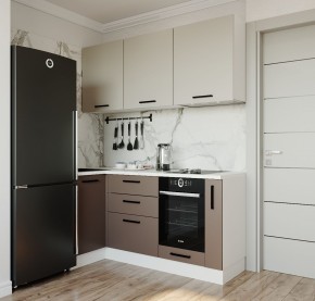 Кухонный гарнитур угловой Латте 1000*1800 (Стол. 26мм) в Ревде - revda.mebel24.online | фото