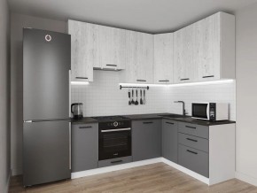 Кухонный гарнитур угловой Санторини 2200*1600 h950 (Стол. 38мм) в Ревде - revda.mebel24.online | фото 1
