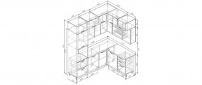 Кухонный гарнитур угловой Санторини 2200*1700 (Стол. 38мм) в Ревде - revda.mebel24.online | фото 2