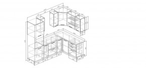 Кухонный гарнитур угловой Санторини 2400*1600 (Стол. 38мм) в Ревде - revda.mebel24.online | фото 2