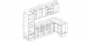 Кухонный гарнитур угловой Санторини 3200*1400 (Стол. 26мм) в Ревде - revda.mebel24.online | фото 2