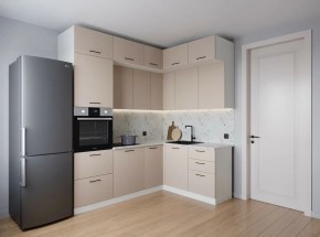 Кухонный гарнитур угловой Шампань 2200*1700 (Стол. 38мм) в Ревде - revda.mebel24.online | фото