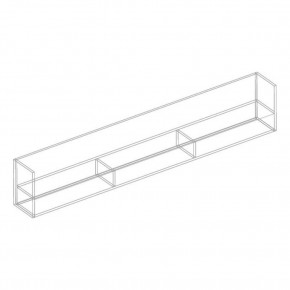 КВИНТА Полка настенная 2000 (белый) в Ревде - revda.mebel24.online | фото