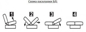 ЛАУРА ЛЮКС Диван Лаура Люкс БД+2подушки в Ревде - revda.mebel24.online | фото 7