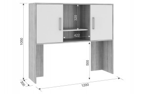 ЛАЙТ 2 Надстройка стола компьютерного (1200) в Ревде - revda.mebel24.online | фото 2