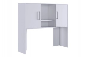ЛАЙТ 2 Надстройка стола компьютерного (1200) белый в Ревде - revda.mebel24.online | фото