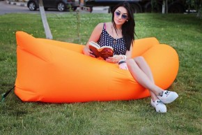 Лежак надувной Lamzac Airpuf Оранжевый в Ревде - revda.mebel24.online | фото 2