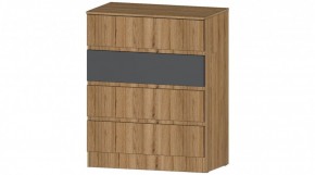 ЛЕНОРА Комод 4 ящика (графит) в Ревде - revda.mebel24.online | фото