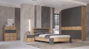 ЛЕНОРА Спальный гарнитур (модульный) графит в Ревде - revda.mebel24.online | фото