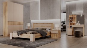 ЛЕНОРА Спальный гарнитур (модульный) кашемир в Ревде - revda.mebel24.online | фото