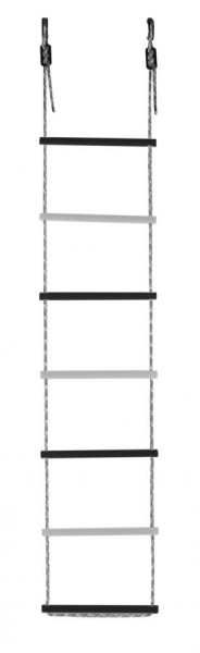 Лестница веревочная 7 перекладин цв.черный, белый D=25  в Ревде - revda.mebel24.online | фото