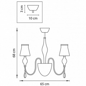 Люстра на штанге Lightstar Escica 806050 в Ревде - revda.mebel24.online | фото 6