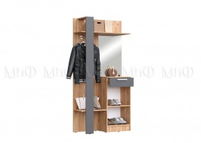 МАРТИНА Прихожая (модульная) дуб крафт/графит в Ревде - revda.mebel24.online | фото 3
