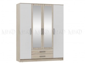 МАРТИНА СГ Шкаф для одежды 4-дверный (венге/белый) в Ревде - revda.mebel24.online | фото