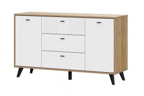 МИЛАН Гостиная (Дуб Золотой/Белый Матовый) модульная в Ревде - revda.mebel24.online | фото 14