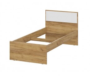 МИЛАН Кровать одинарная 900 (Белый матовый) *без основания в Ревде - revda.mebel24.online | фото