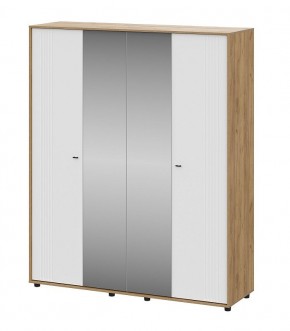 МИЛАН Шкаф четырехстворчатый (Белый Матовый) в Ревде - revda.mebel24.online | фото