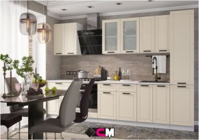 Модульная кухня Альфа холст брюле в Ревде - revda.mebel24.online | фото 1