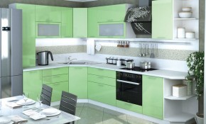 Модульная кухня Ксения Олива в Ревде - revda.mebel24.online | фото 1