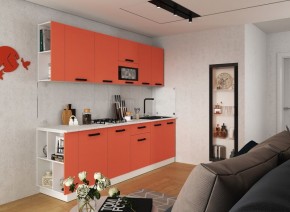 Модульная кухня Осло карбон манго в Ревде - revda.mebel24.online | фото 1