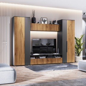 МОНИКА Гостиная (модульная) темно серый в Ревде - revda.mebel24.online | фото 1