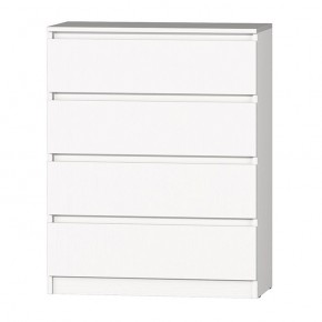 МС "Хилтон" Комод №1 800 (4 ящ.) белый текстурный в Ревде - revda.mebel24.online | фото 2