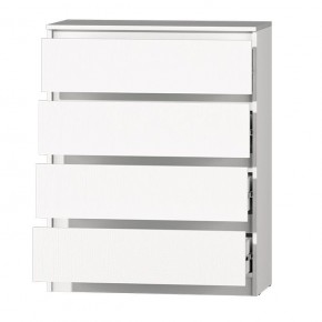 МС "Хилтон" Комод №1 800 (4 ящ.) белый текстурный в Ревде - revda.mebel24.online | фото 3