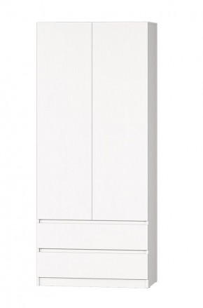 МС "Хилтон" Шкаф №3 900 (Белый текстурный) в Ревде - revda.mebel24.online | фото 2