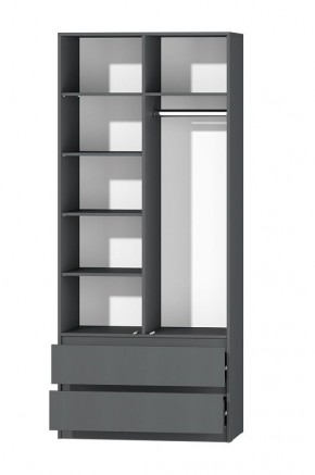 МС "Хилтон" Шкаф №3 900 (Графит) в Ревде - revda.mebel24.online | фото 3