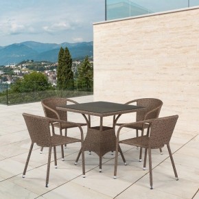 Набор уличный T197BT/Y137C-W56 Light brown (4+1) в Ревде - revda.mebel24.online | фото 2