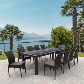 Набор уличный T438/Y380A-W53 Brown 10PCS в Ревде - revda.mebel24.online | фото 2