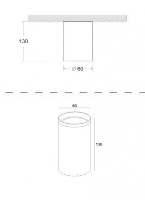Накладной светильник Maytoni Focus C010CL-01GF в Ревде - revda.mebel24.online | фото 2