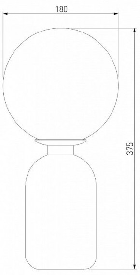 Настольная лампа декоративная Eurosvet Bubble 01197/1 белый в Ревде - revda.mebel24.online | фото 2