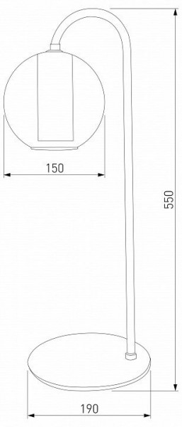 Настольная лампа декоративная Eurosvet Cobble 80508/1 дымчатый в Ревде - revda.mebel24.online | фото 2