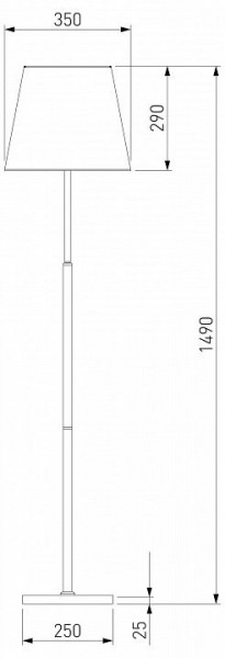 Настольная лампа декоративная Eurosvet Ozark 01156/1 латунь в Ревде - revda.mebel24.online | фото 2