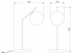 Настольная лампа декоративная Eurosvet Shape 01213/1 хром в Ревде - revda.mebel24.online | фото 3